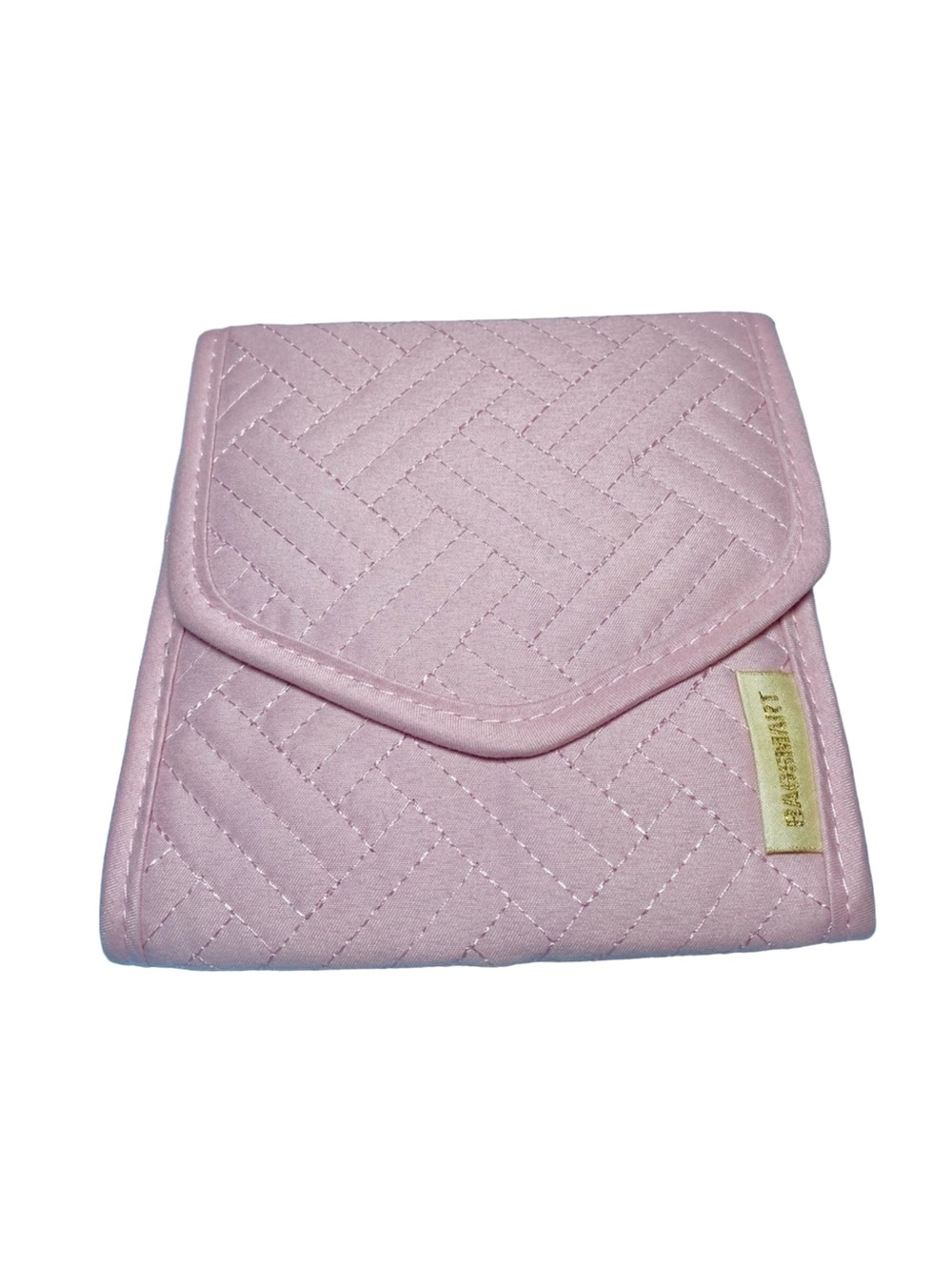 Bagsmart Peri‎ Quilted Pink Travel Jewelry Organizer - Folding Case